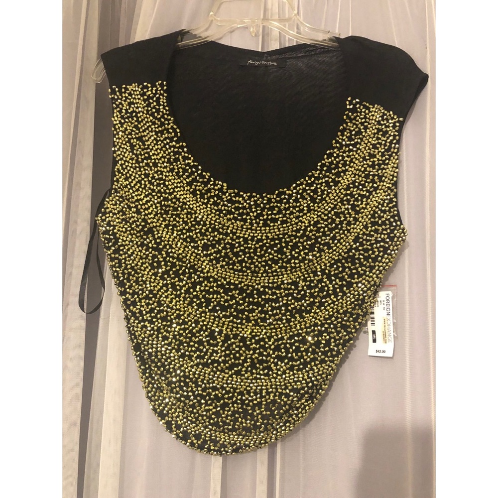 Gold beaded top
